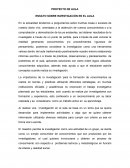 ENSAYO SOBRE INVESTIGACIÓN DENTRO DEL AULA