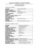 HOJA DE INSCRIPCIÓN DATOS DEL ALUMNO