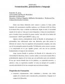 SEMINARIO Comunicación, pensamiento y lenguaje