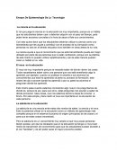Ensayo de espistemologia de la tecnologia