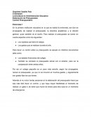 También se compara el presupuesto actual con el anterior, para ver la comparación entre ambos años