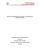 EL GRAN PROYECTO DISTRIBUCION DE RED DE AGUA Y ALCANTARILLADO, PARCELA DE AGRADO