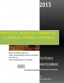 PROYECTO DERECHO COMERCIAL Y LABORAL
