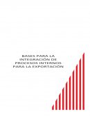 Bases de integracion para los proceso internos de exportacion