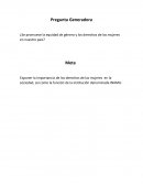 Promoción de los derechos de la mujer y equidad de género