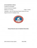 Ensayo Educación para la Ciudadanía Democrática