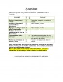 ESPAÑOL. Mi primera Rubrica “¿Quiénes somos?”