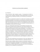 TEORIA DE LAS RELACIONES HUMANAS ELTON MAYO