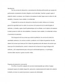 Programa Promocion de la salud. Página 1
