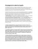 Psicología de la salud en España