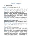 FÁRMACOS ANTIBIOTICOS