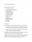 Acta de actividades para evaluar