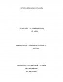 Historia de la administracion