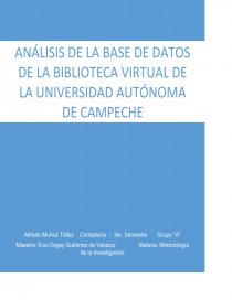 Análisis de la base de datos de la Biblioteca Virtual de la UAC. Página 1