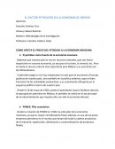 El factor pretroleo en la economia mexicana