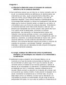 Efectúe la distinción entre el concepto de conducta delictiva y de la conducta desviada