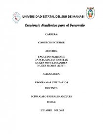 PROGRAMAS UTILITARIOS. Página 1
