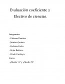 Evaluación coeficiente 2 Electivo de ciencias