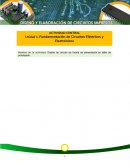 ACTIVIDAD CENTRAL Unidad 1. Fundamentación de Circuitos Eléctricos y Electrónicos