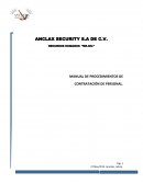 ANCLAX SECURITY S.A DE C.V. RECURSOS HUMANOS “RR.HH.”