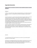 SEGURIDAD ALIMENTICIA