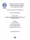 FUENTES DE INFORMACIÒN TURISTICA IMPRESAS EN LAS AGENCIAS DE VIAJES