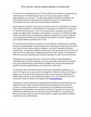 El ¿Por que leer diarios especializados en economía?