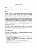 Politica de calidad Constituirse en una reconocida empresa de Alimentos a nivel nacional.