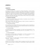 ARITMÉTICA CONCEPTOS