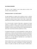 CULTURA DE GRUPOS