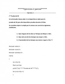 Ejercicios de programacion en dev c  . Página 1