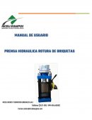 Manual de prensa HIDRAULICA