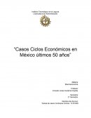 Casos ciclos económicos en México en los últimos 50 años