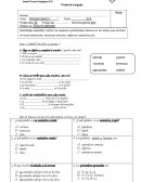 Evaluacion. Prueba de Lenguaje