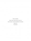 Nombre Asignatura: Desarrollo de Habilidades del Aprendizaje