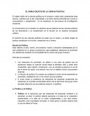El doble Objeto de la Ciencia Politica