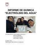 La electrolisis