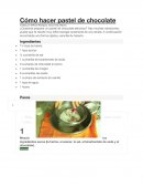 Cómo hacer pastel de chocolate Creado por Wilfredo Rodriguez, Oscar Avila, Maluniu