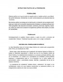 Estructura politica de la federacion