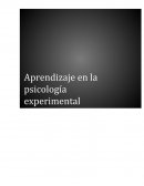Aprendizaje en la psicologia experimental