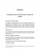 Estrategias para la administración integral de riesgos