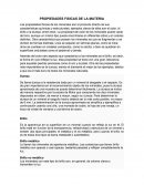 PROPIEDADES FISICAS DE LA MATERIA