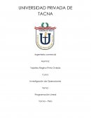 Programación Lineal Empresa VEROGRAF S.A.C.