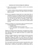 Audiencia de control de detención