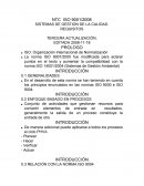 NTC ISO 9001/2008 SISTEMAS DE GESTION DE LA CALIDAD