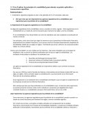 Explicar los principios de contabilidad