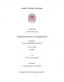 Análisis Proyectual “Especializaciones a la Arquitectura”