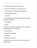 Ciencias naturales . Contesta correctamente las preguntas