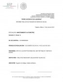 Informe final cruz roja