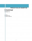 Reforma al sistema binominal chileno - Análisis institucional